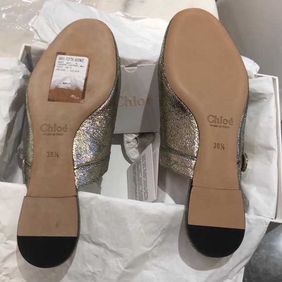 SOLD !!NIB Chloe “Lauren”glitter ballet mules. 8.5 - Picture 6 of 6